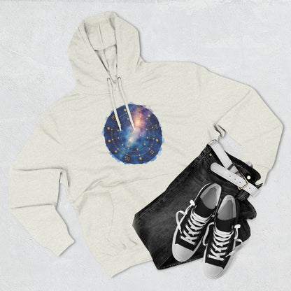 Galaxy Constellation Hoodie — Cosmic Star Map Fleece Pullover