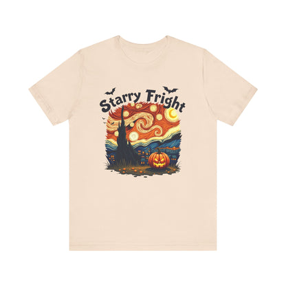Starry Fright Halloween Tee, Unisex Ghost Graphic Shirt, Spooky Fall Fashion, Halloween Costume Tee, Pumpkin Art T-Shirt, Gift for [...]