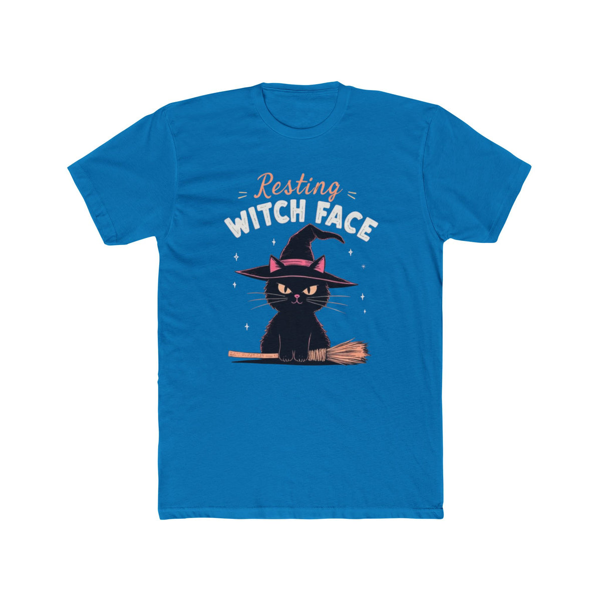 Resting Witch Face Tee - Cute Cat Graphic T-Shirt, Halloween Shirt, Fall Apparel, Unisex Crew Neck, Gift for Cat Lovers