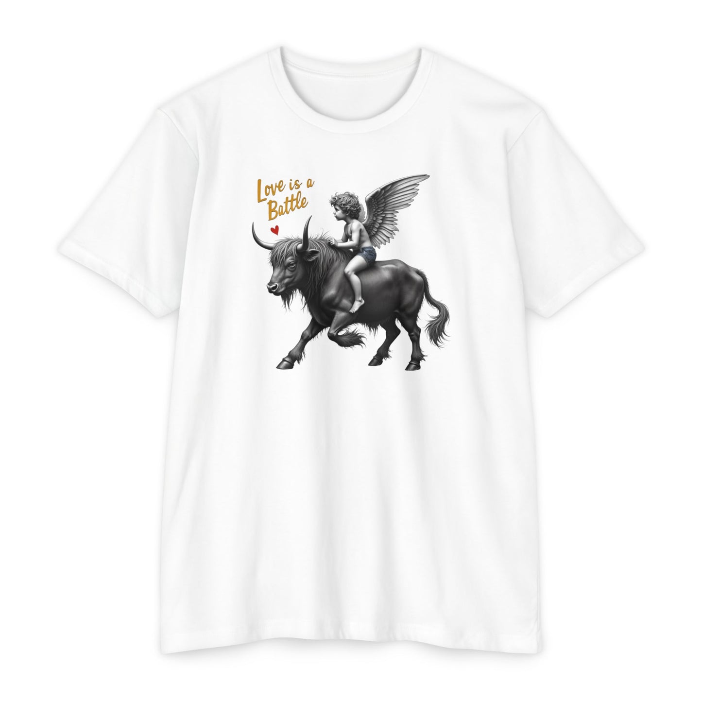 Cupid, Highland Bull Riding Shirt — 'Love Is a Battle'