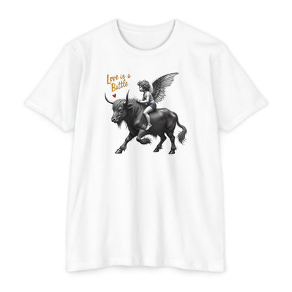 Cupid, Highland Bull Riding Shirt — 'Love Is a Battle'