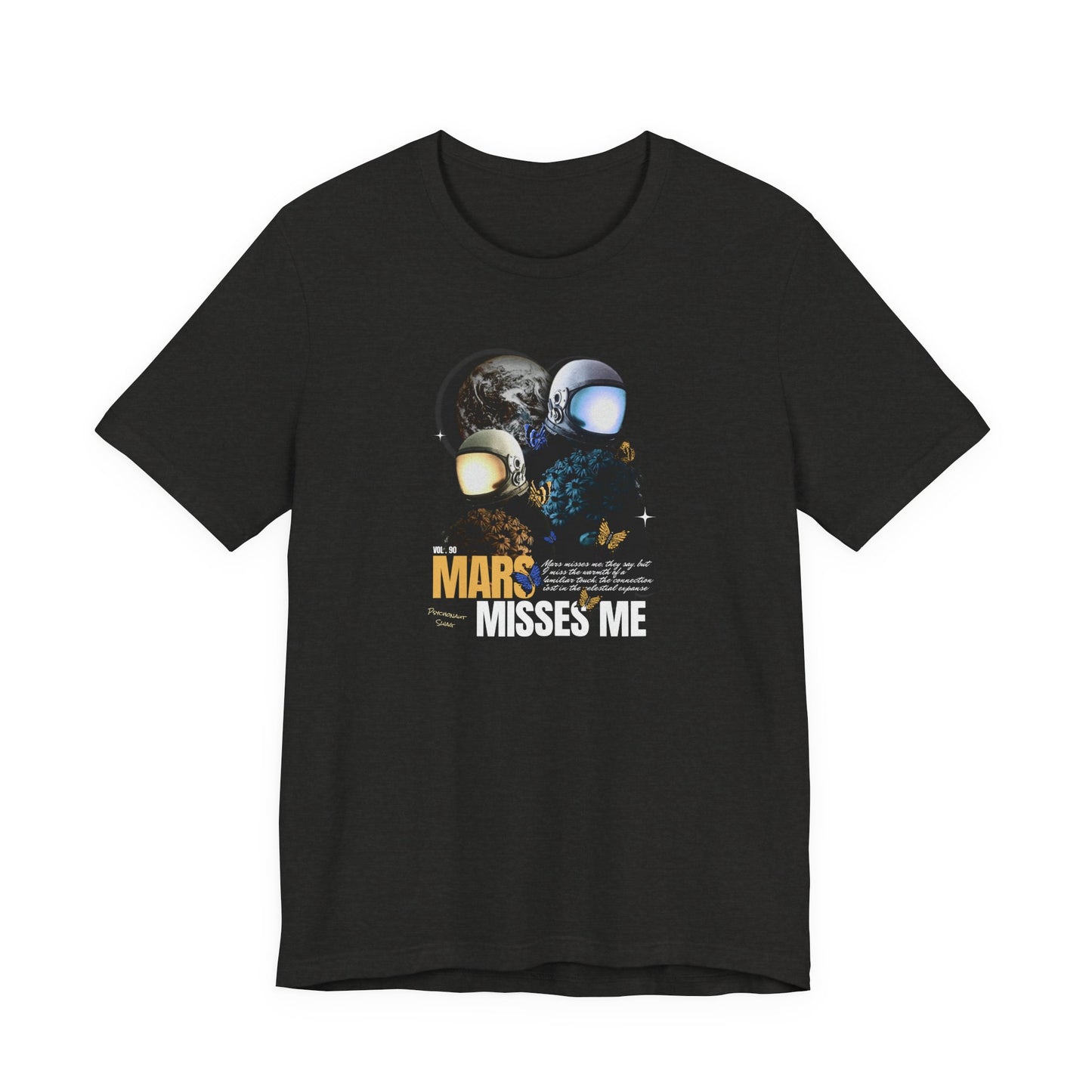 Mars Misses Me Graphic Tee — Retro Astronaut Space T-Shirt