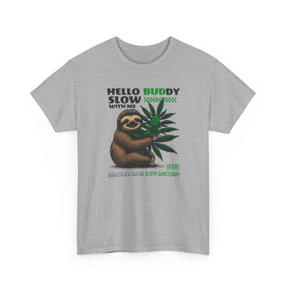 Sloth Buddy, Unisex Heavy Cotton Tee