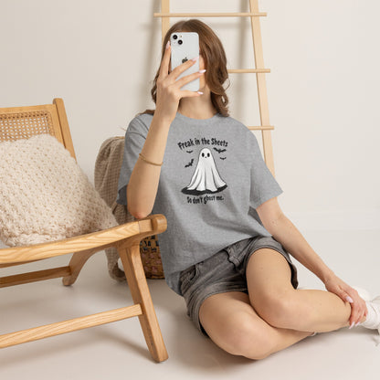Ghost Tee — “Freak in the Sheets, So Don’t Ghost Me” Halloween Graphic T-Shirt