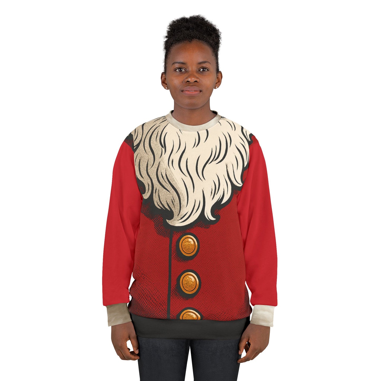 Santa Claus Costume Sweatshirt — Festive Christmas All-Over Print