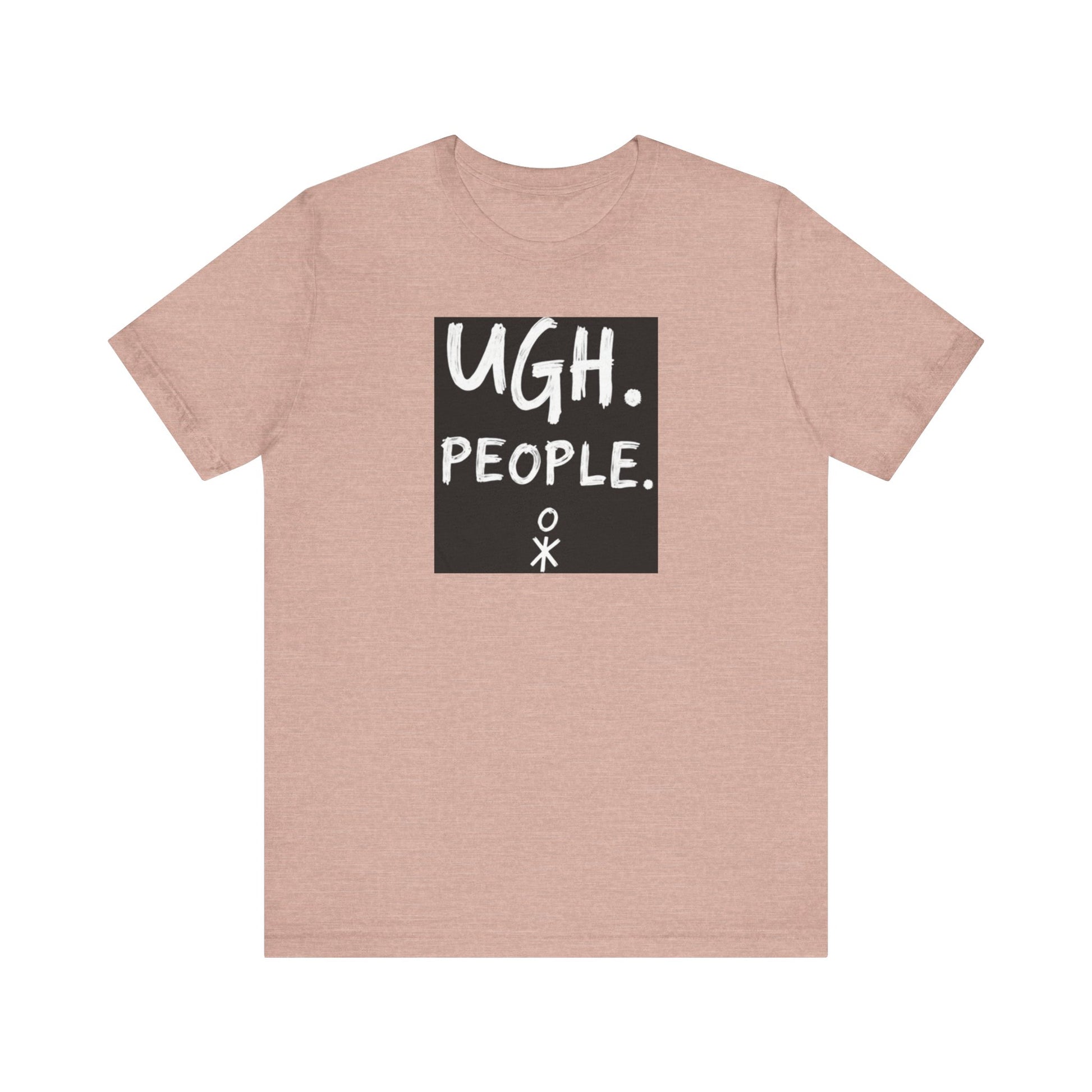 Frustration Level: UGH. PEOPLE. Unisex Tee, Funny Graphic T-Shirt, Gift for Introverts, Casual Wear, Everyday Humor - Psychonaut Swag