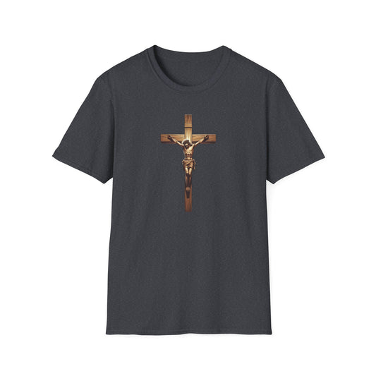 On the Cross, Unisex Softstyle T-Shirt - Psychonaut Swag
