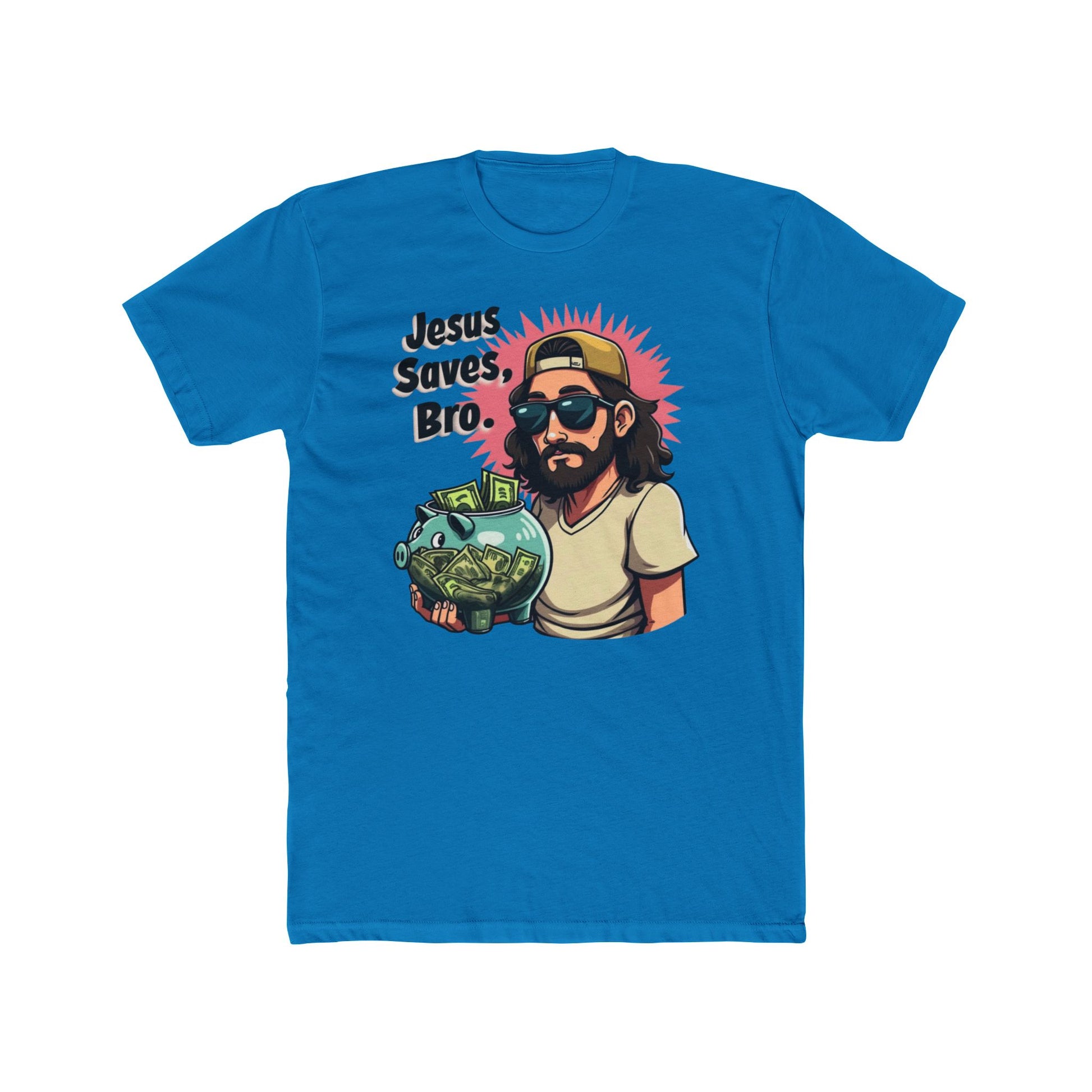 Jesus Saves, Bro' - Casual Wear, Funny Gift, Humor Shirt, Church Events, Everyday Style - Psychonaut Swag