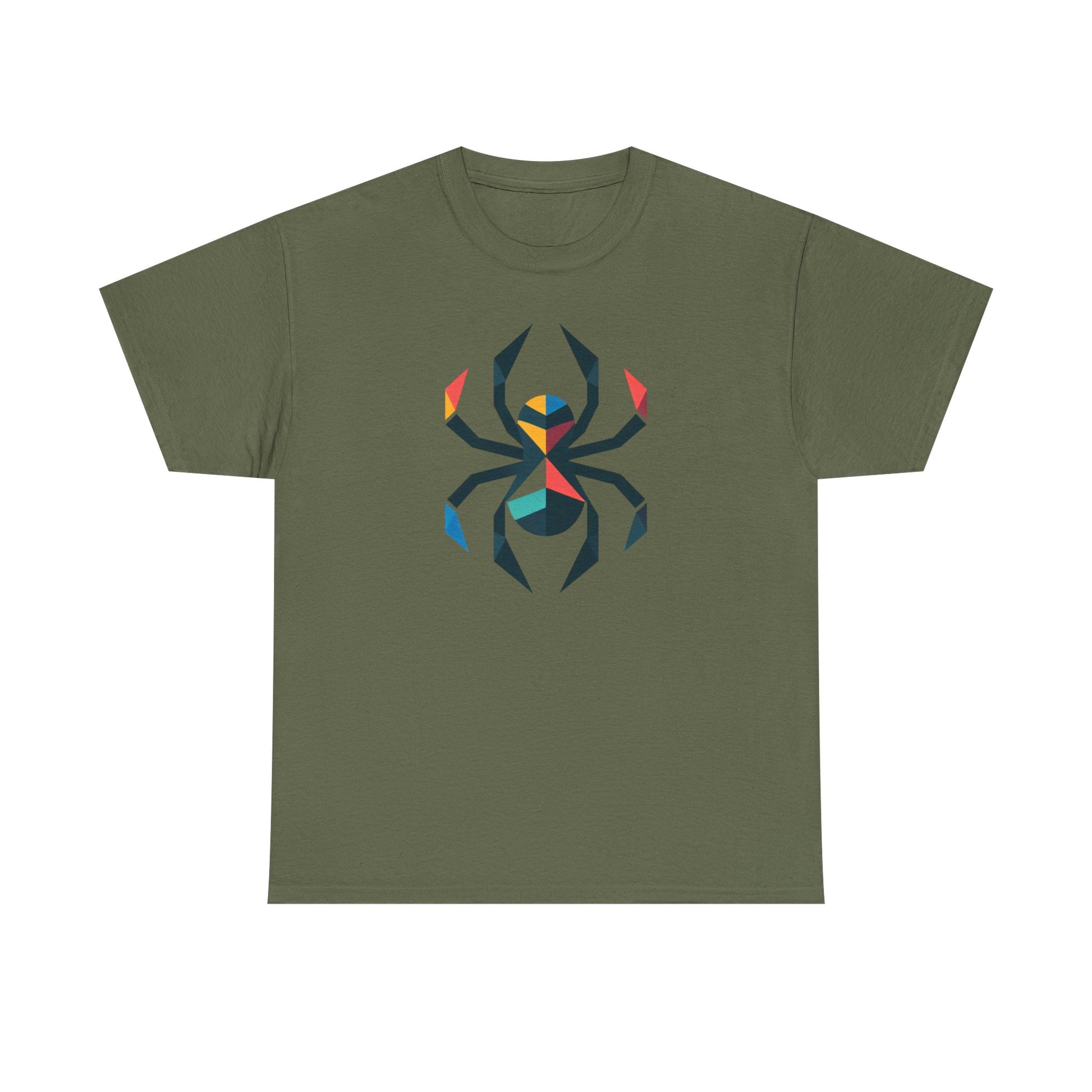 Colorful Spider, Graphic Unisex Heavy Cotton Tee - Psychonaut Swag