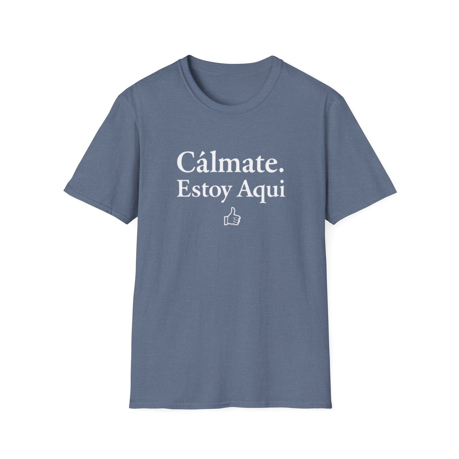 Calm down I’m here, Affirmation Unisex T-Shirt, Relax Shirt, Mindfulness Tee, Casual Wear, Gift for Yoga Lovers, Self-Care Reminder - Psychonaut Swag
