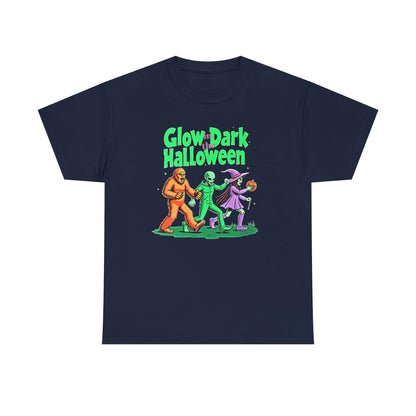 Retro Halloween Tee — Bigfoot, Alien, Witch, Trick-or-Treating Graphic T-Shirt