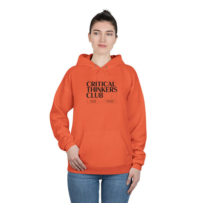Critical Thinkers Club Hoodie — Graphic Pullover for Students & Intellectuals