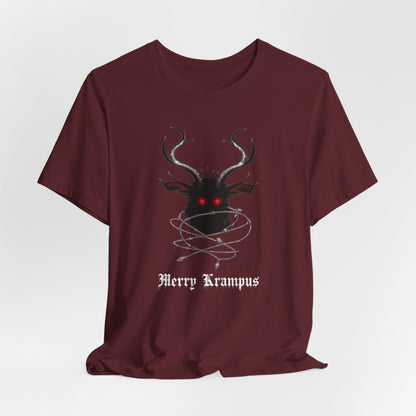 Krampus Graphic Tee — "Merry Krampus" Holiday Horror T-Shirt