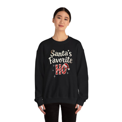 Santa’s Favorite, ugly Christmas sweater Unisex Heavy Blend™ Crewneck Sweatshirt