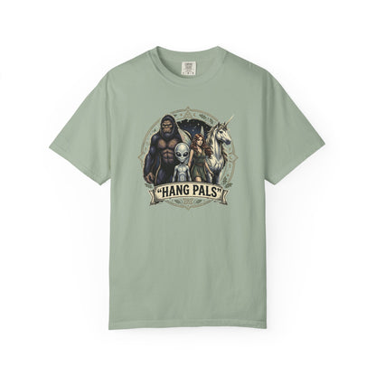 Hang Pals Graphic T-Shirt — Bigfoot, Alien & Unicorn Funny Crew Tee