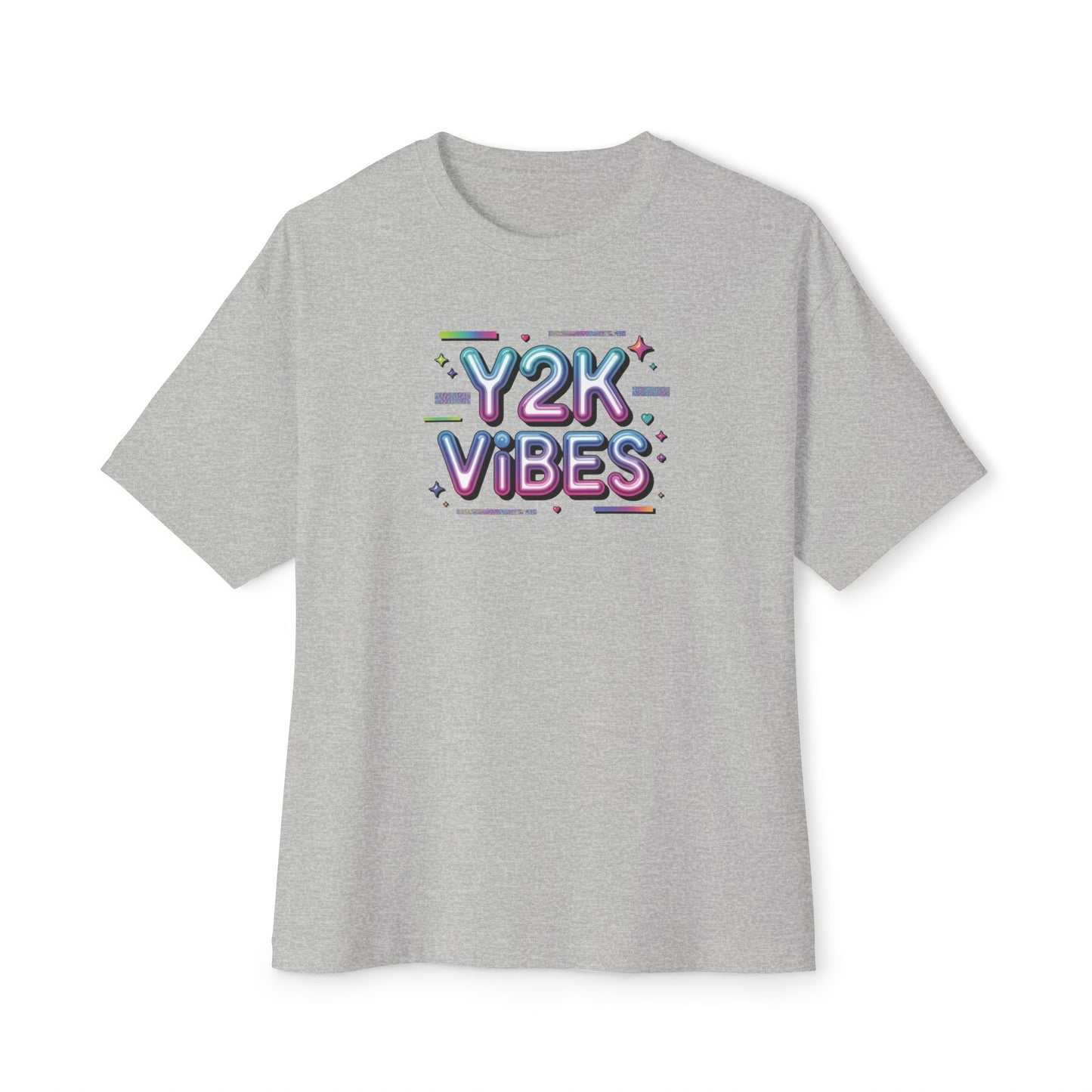 Y2K Vibes Tee - Retro 2000s Graphic Boxy T-Shirt