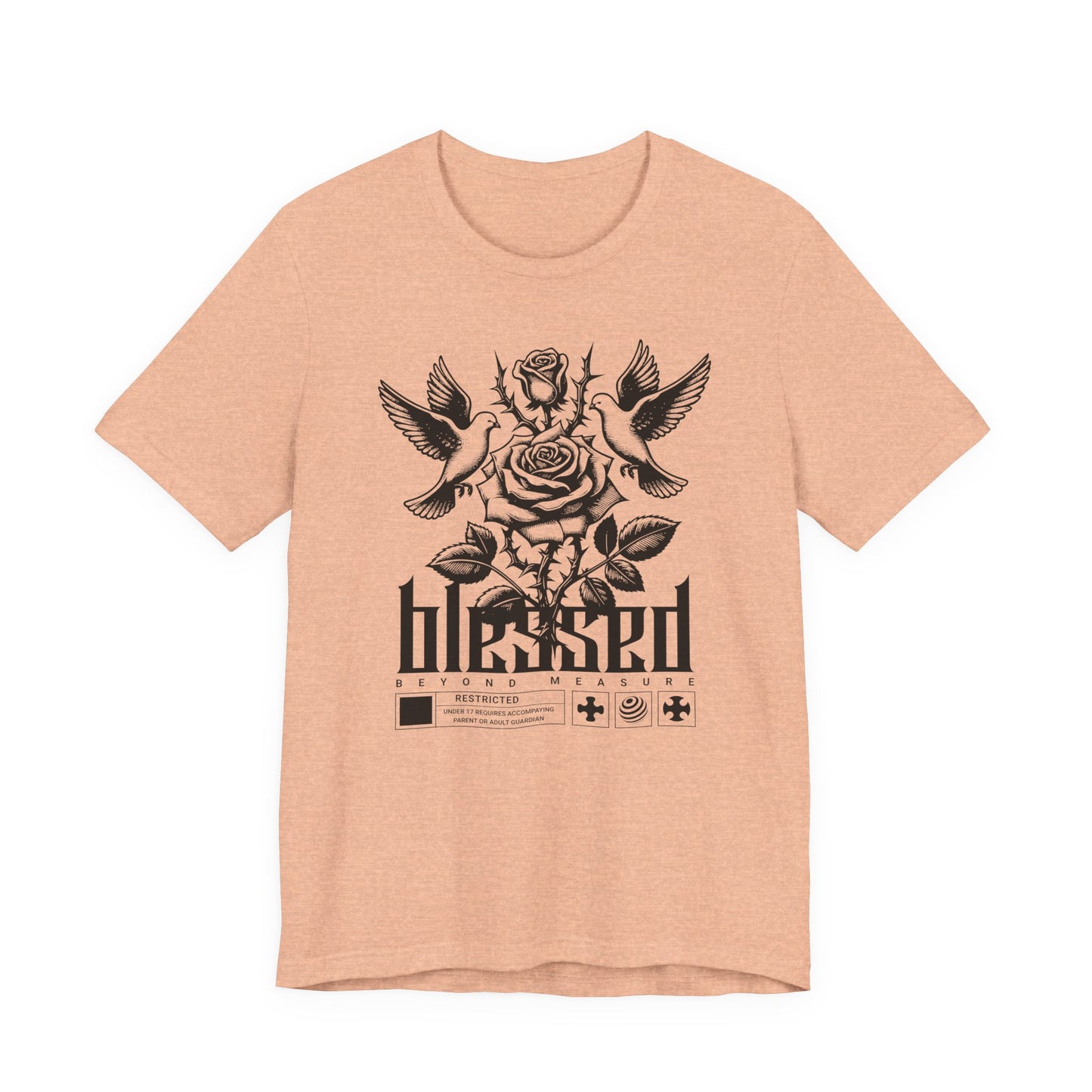 Blessed Rose Tee — Vintage Floral Graphic T‑Shirt