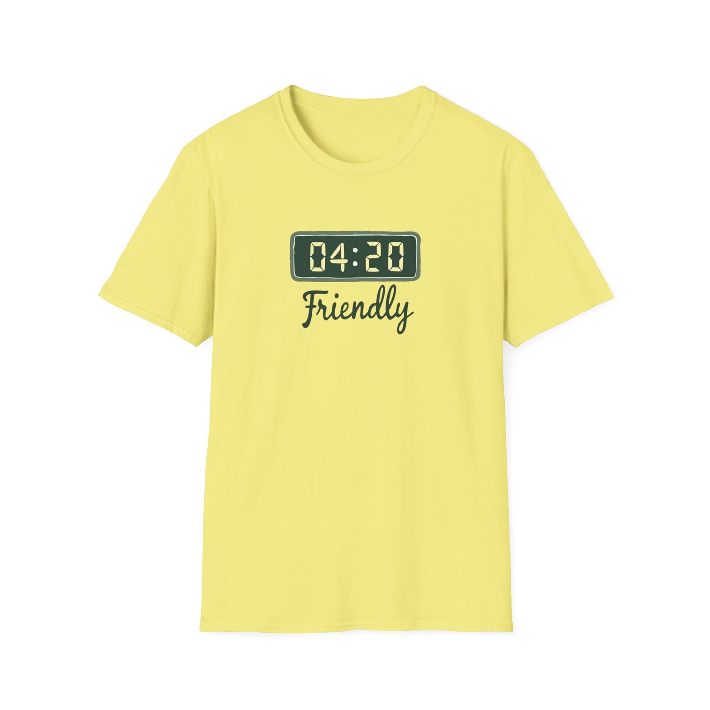 Friendly 4:20 Unisex T-Shirt | Marijuana Enthusiast Tee, Cannabis Gift, 420 Apparel, Stoner Friends Outfit, Chill Vibe Clothing