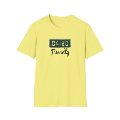 Friendly 4:20 Unisex T-Shirt | Marijuana Enthusiast Tee, Cannabis Gift, 420 Apparel, Stoner Friends Outfit, Chill Vibe Clothing