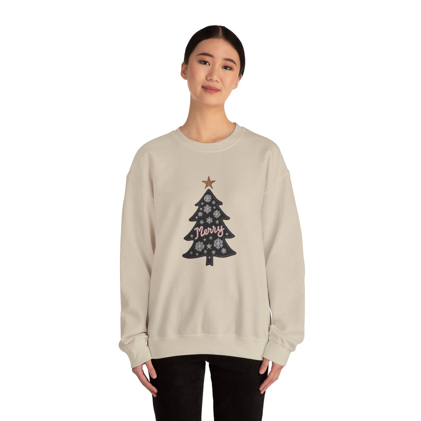 Merry Tree, Christmas sweatshirt, Unisex Heavy Blend™ Crewneck Sweatshirt