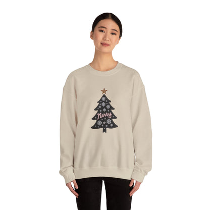Merry Tree, Christmas sweatshirt, Unisex Heavy Blend™ Crewneck Sweatshirt