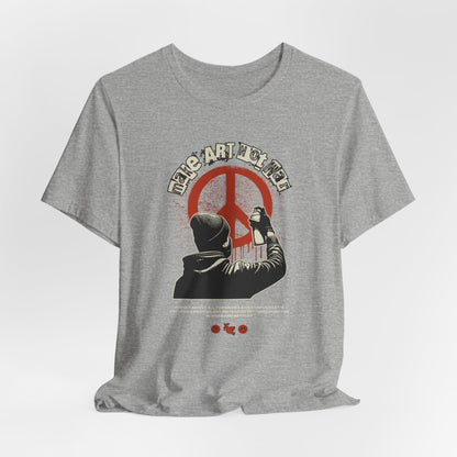 Art Not War T-Shirt — Graffiti Peace Protest Tee