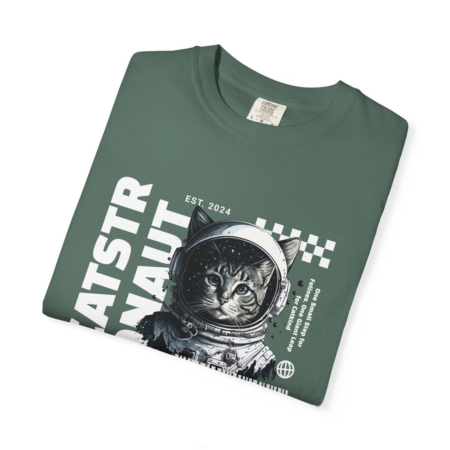 Castronaut, Astronaut Cat, Unisex Garment-Dyed T-shirt