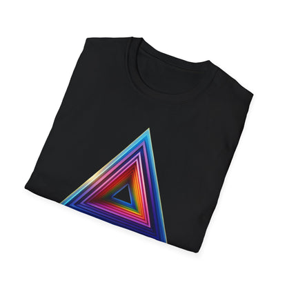 Triangle Rainbow, Unisex Softstyle T-Shirt - Psychonaut Swag