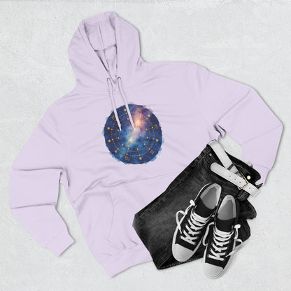 Galaxy Constellation Hoodie — Cosmic Star Map Fleece Pullover