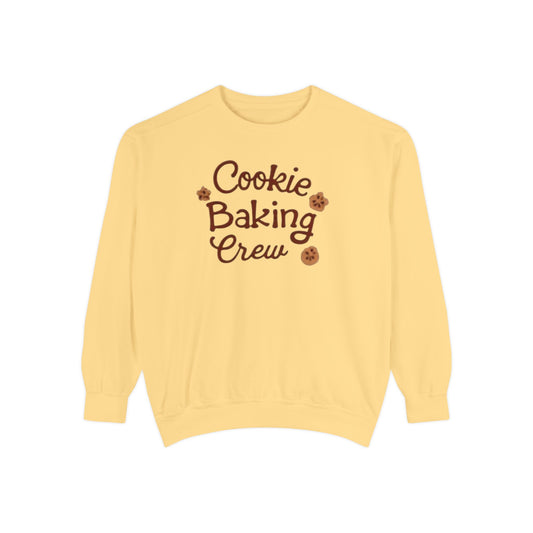 Cookie baking crew, Christmas sweater Unisex Garment-Dyed Sweatshirt