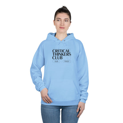 Critical Thinkers Club Hoodie — Graphic Pullover for Students & Intellectuals