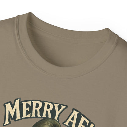 T‑Shirt — 'Merry AF' Vintage Grouchy Elf Christmas Tee