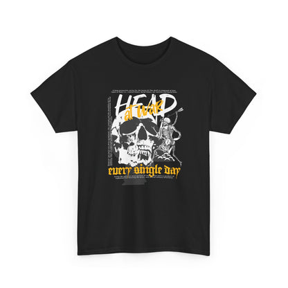 Head At War, skeleton Unisex Heavy Cotton Tee