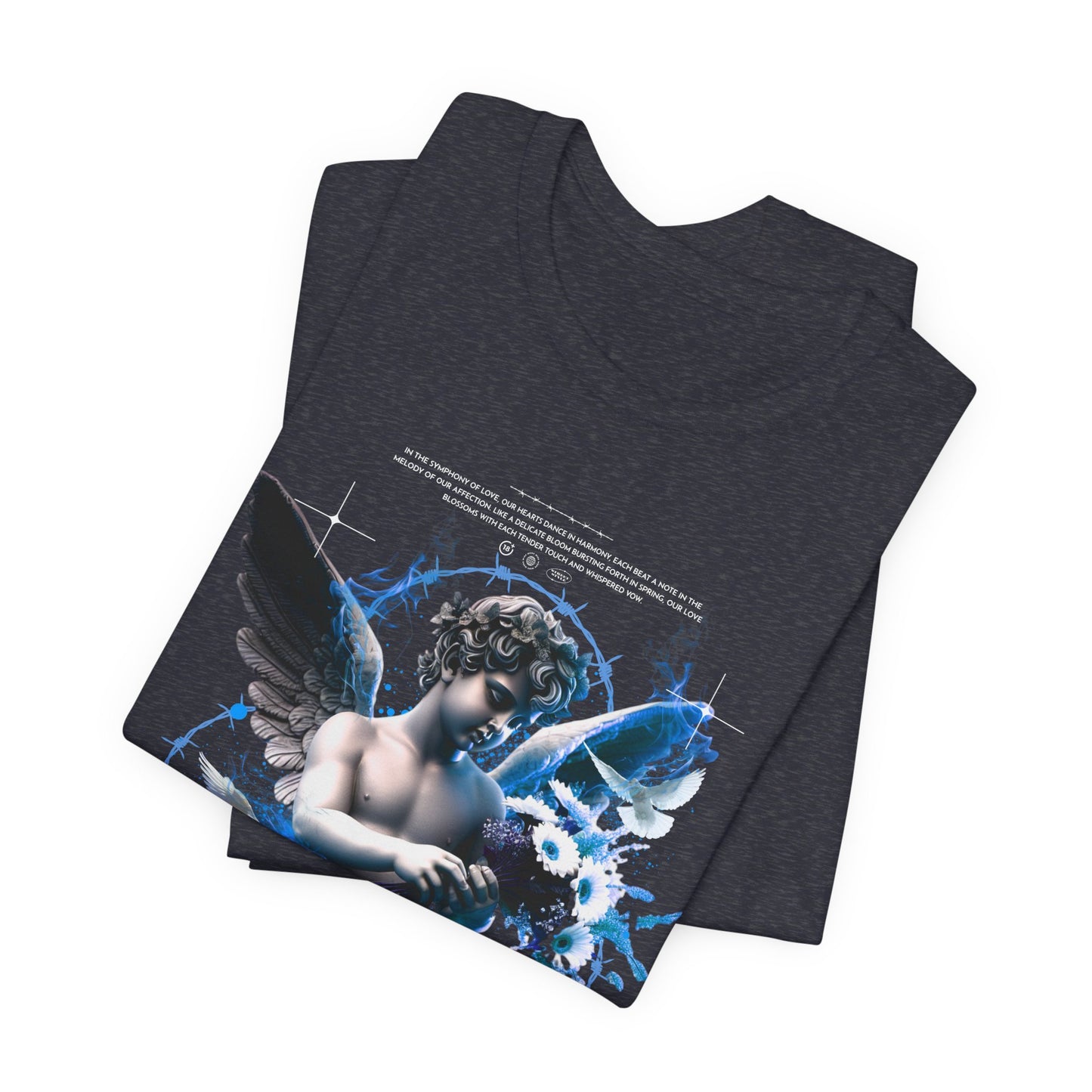 Cherub Heartbeat Graphic Tee — Vintage Angel Art T‑Shirt