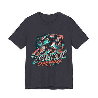 Sports Massage T-Shirt — Athletic Runner Graphic Tee
