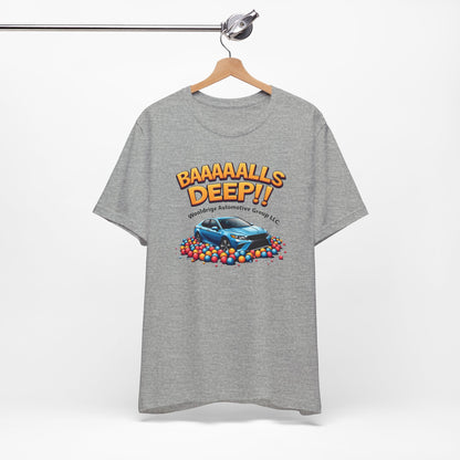 Baaaallls Deep, Unisex Jersey Short Sleeve Tee