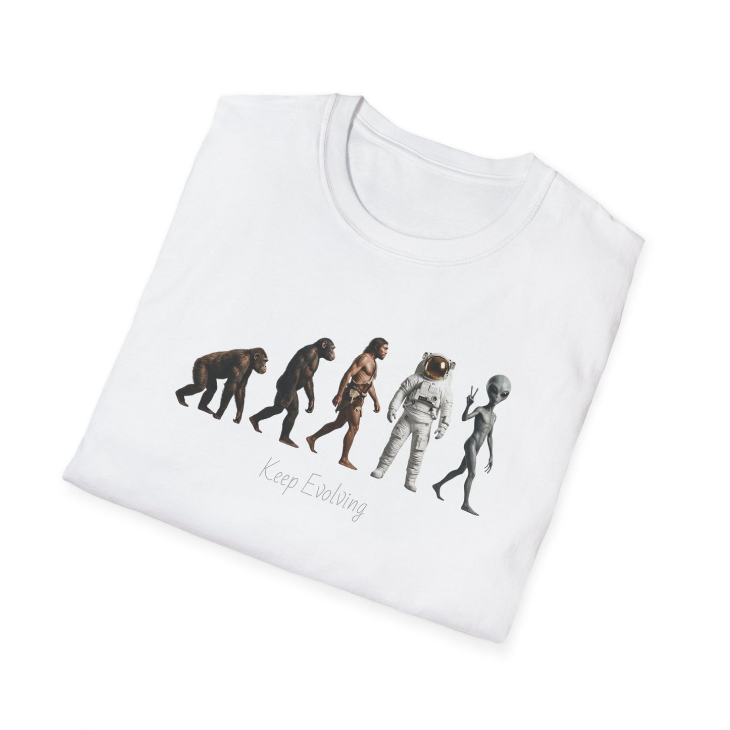 Evolution of Man to Alien T-Shirt — Ape to Alien Graphic Tee