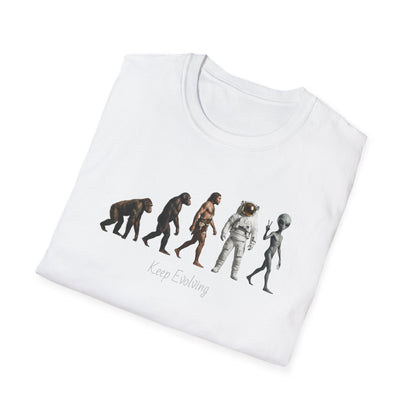 Evolution of Man to Alien T-Shirt — Ape to Alien Graphic Tee