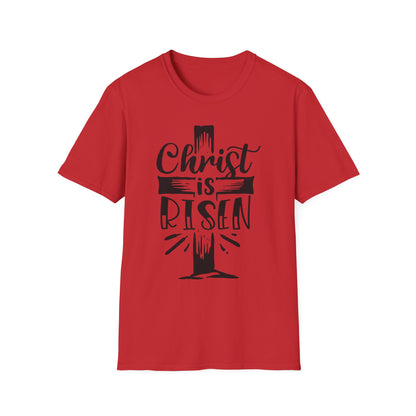 Christ is Risen, Crucifix Unisex Softstyle T-Shirt