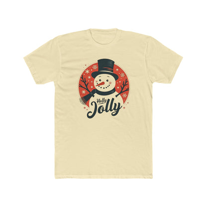 Holly Jolly Snowman T-Shirt — Christmas Holiday Crew Tee