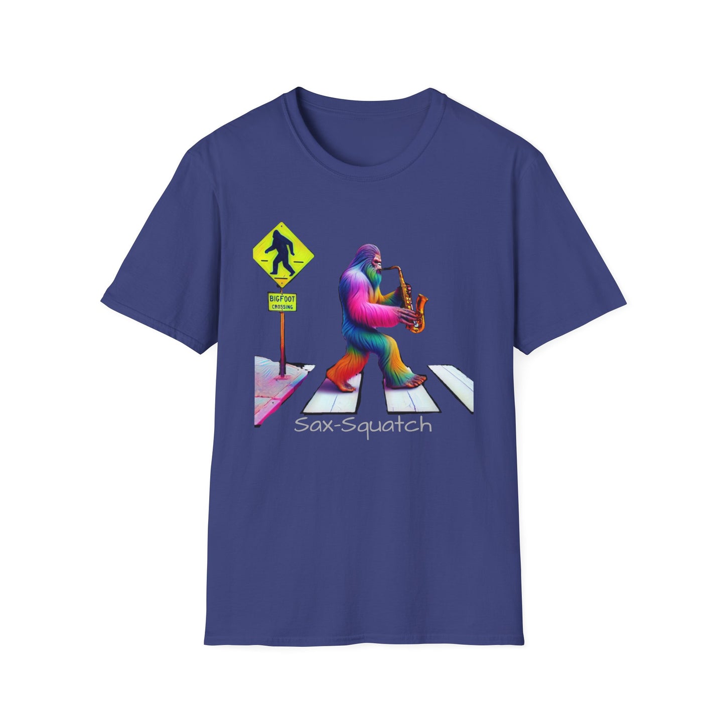 Sax-Squatch, Unisex Softstyle T-Shirt