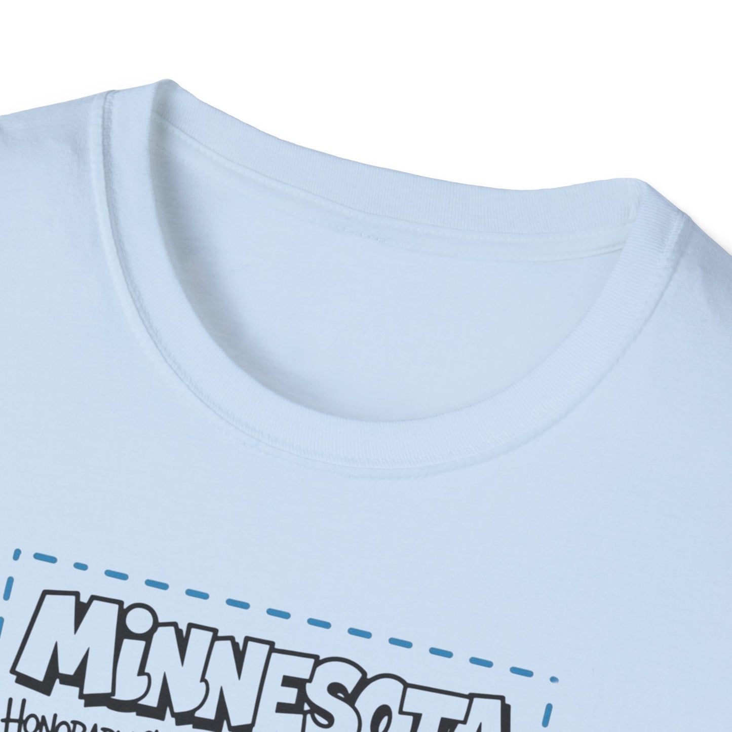 Minnesota Map of Piracy Graphic T-Shirt — Cute State Landmark Tee ("Minnesota")