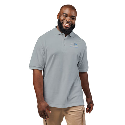 Advanced Mobile, Unisex Polo Shirt with Embroidery, Casual Wear, Gift for Dad, Customizable Shirt, Summer Wardrobe Essential