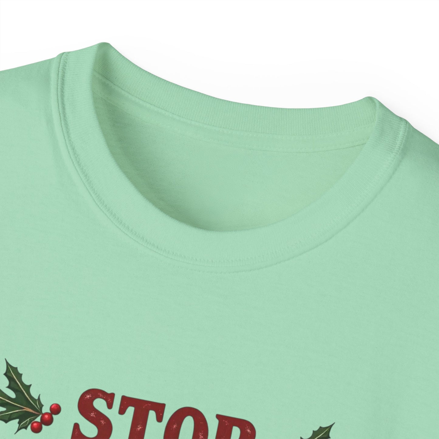 Stop Staring At My Nuts Christmas Tee — Funny Holiday Nutcracker Shirt