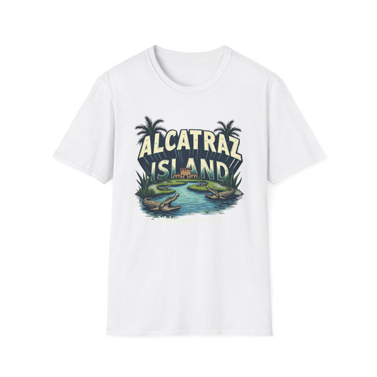Alcatraz Island Vintage Travel T-Shirt — "Wishing You Were Here"