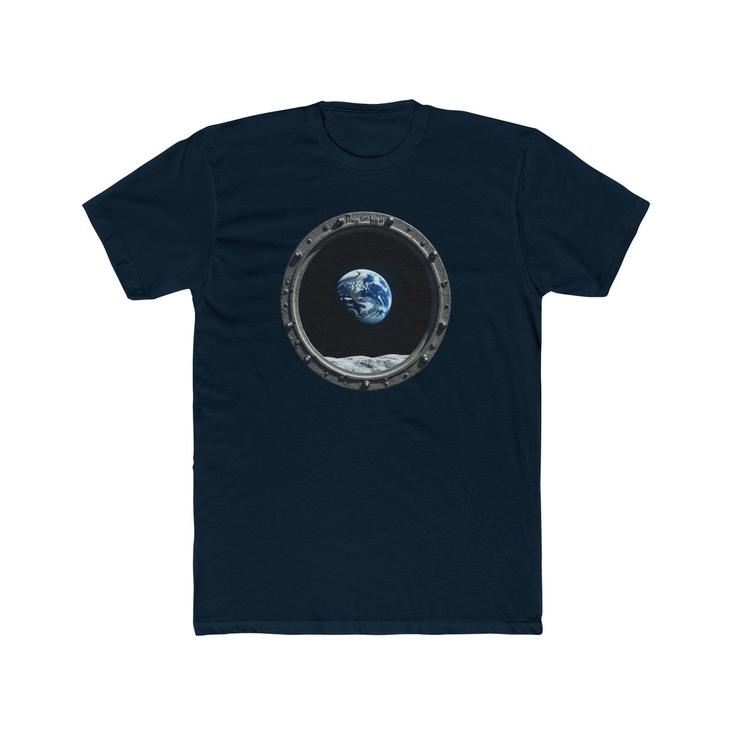 Earth view, Space-Inspired Unisex Cotton Crew Tee, Perfect for Astronaut Lovers, Casual Wear, Gift for Space Enthusiasts, Earth Day Celebration, [...] - Psychonaut Swag