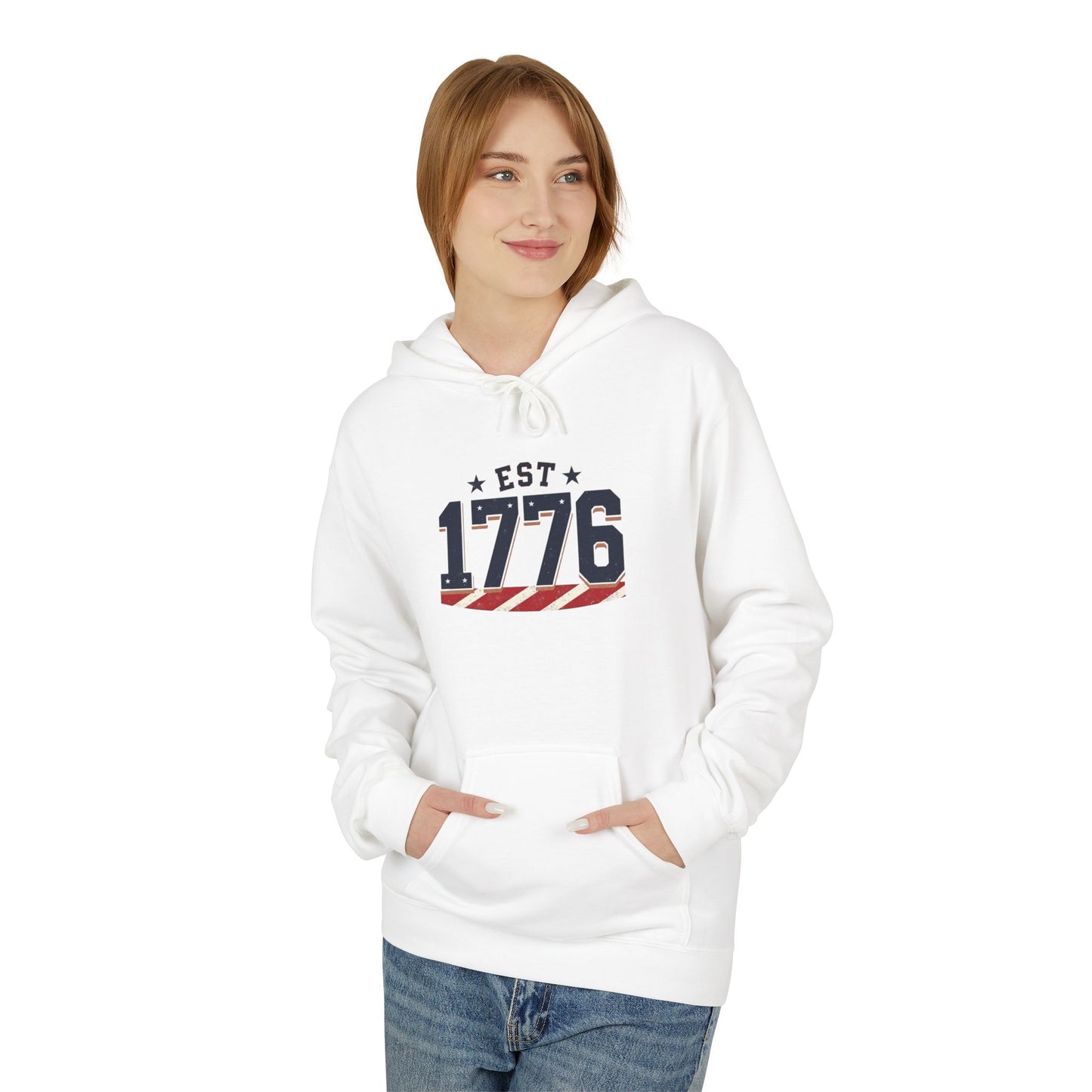 1776 American Hoodie — Patriotic Independence Day Sweatshirt