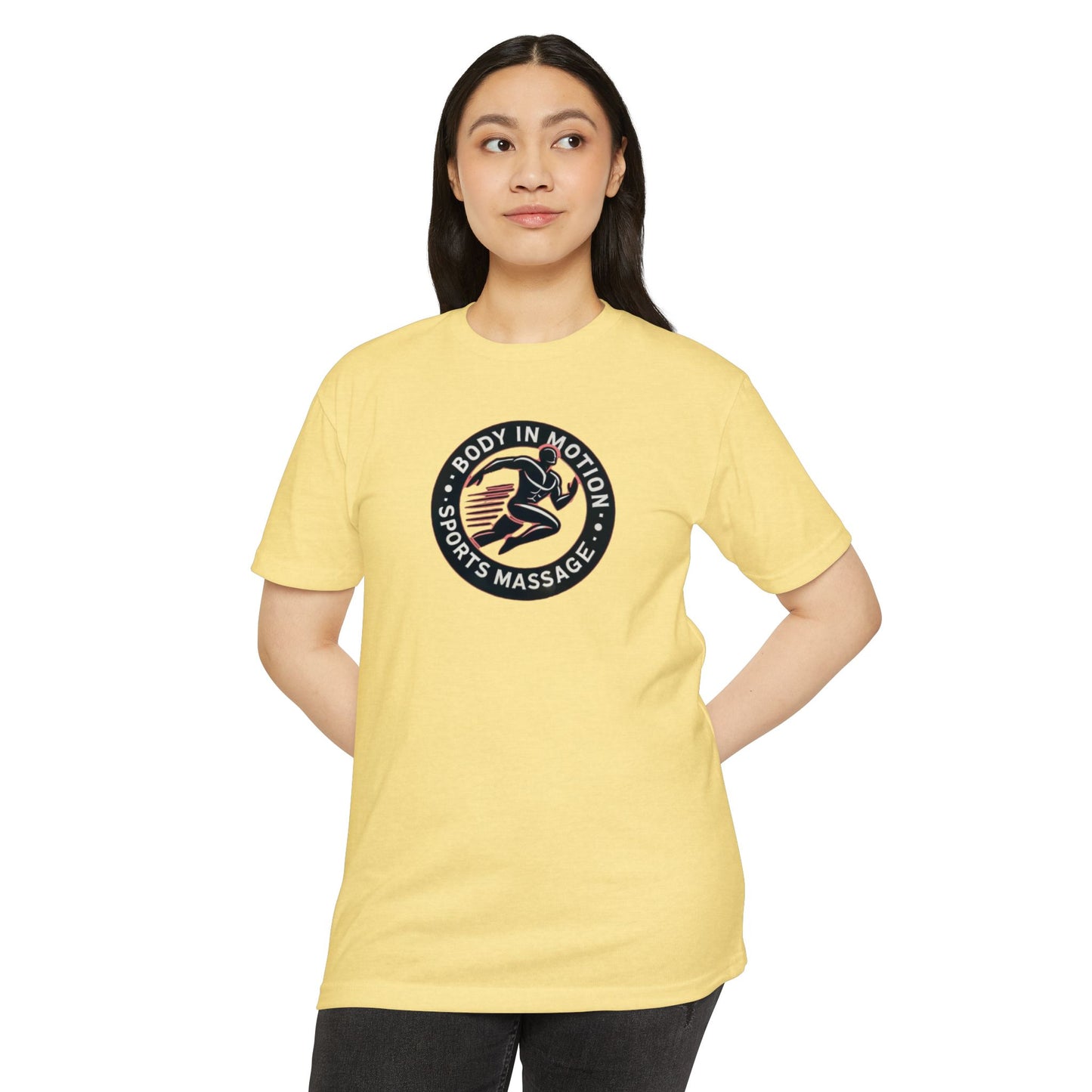 Body In Motion Sports Massage T-Shirt — Recovery & Mobility Athletic Tee