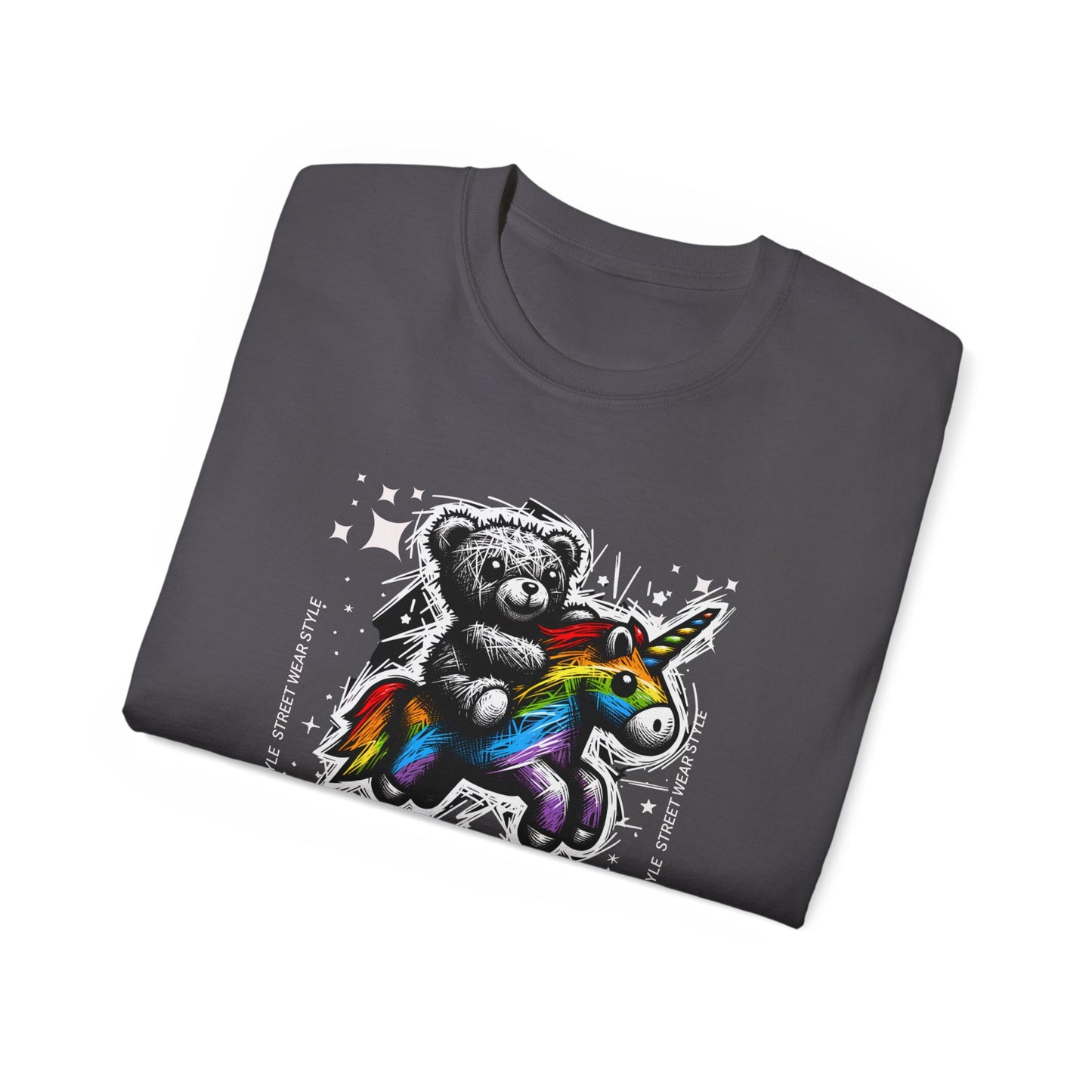 Bear Riding Unicorn, Unisex Ultra Cotton Tee