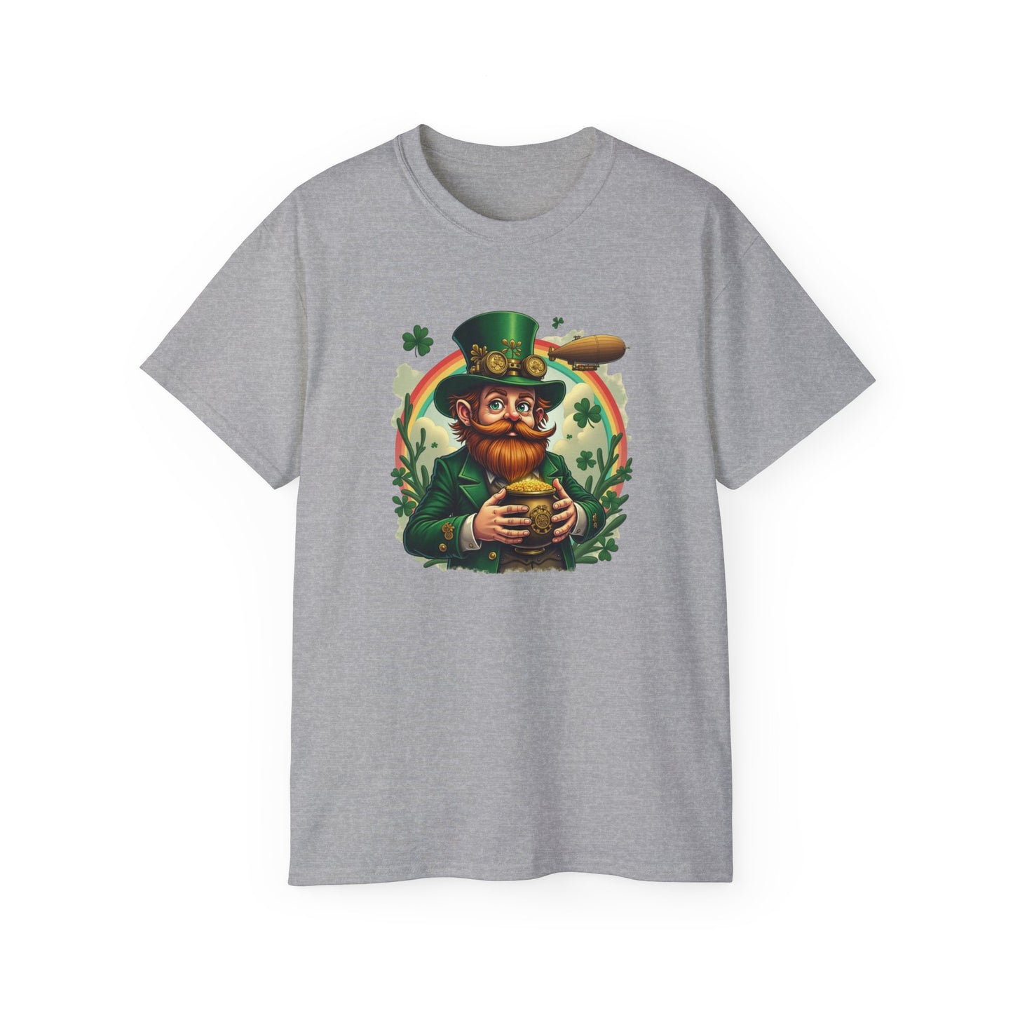 St. Patrick's Day Steampunk Leprechaun T-Shirt - Vintage Irish Lucky Beer Design